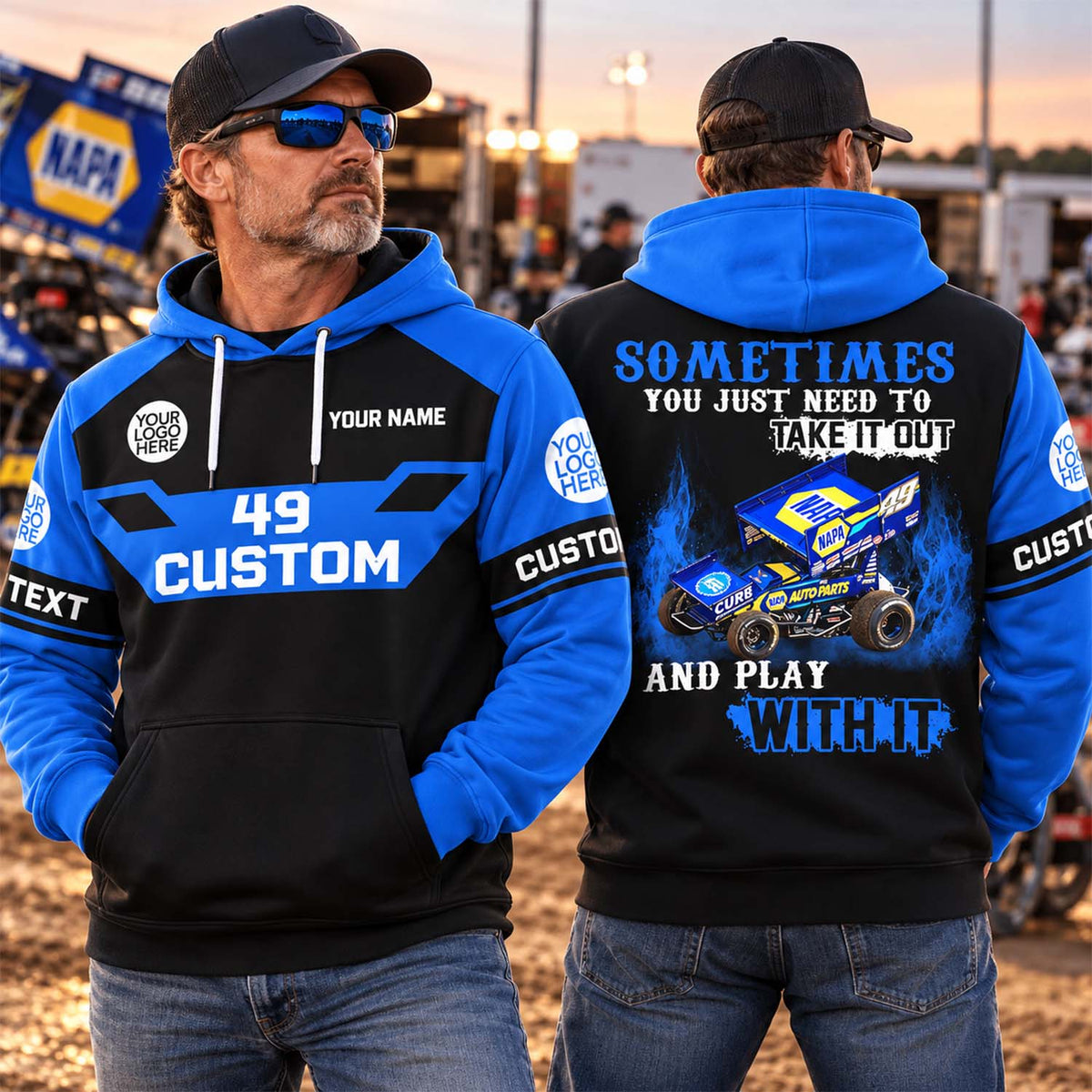 Take It Out & Play - Personalized Dirt Track Racing Photo All Over Print Shirts - Gift For Racing Fans Vrs 3 A2110 Pt99 KL07