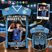 Custom I Will Always Be Your Biggest Fan Shirt, Photo Basketball Player , Gift For Basketball Mama L0411 Hv01
