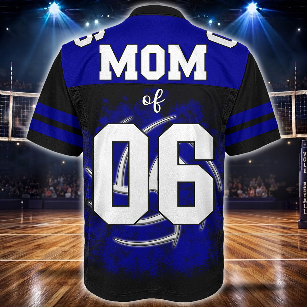 Personalized Volleyball Senior Mom Jersey Shirt, Custom Photo Player Name & Number, Senior Game Day Shirt for Mom Grandma Family T1807 VH01