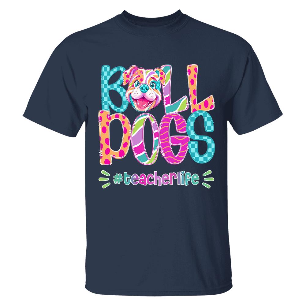 Personalized Mascot Spirit Shirt, Personalized School Spirit Tee, Colorful Team Name T-Shirt Hv01