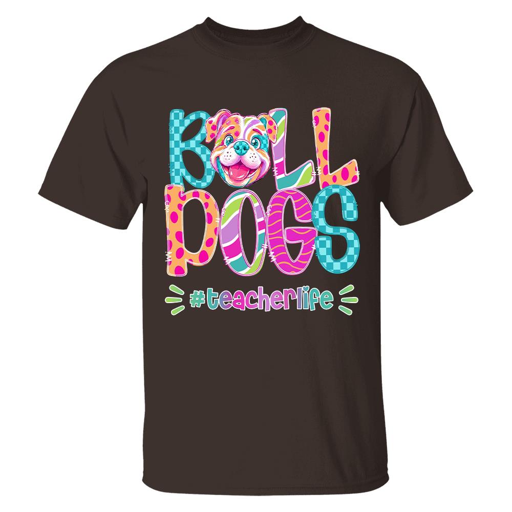 Personalized Mascot Spirit Shirt, Personalized School Spirit Tee, Colorful Team Name T-Shirt Hv01