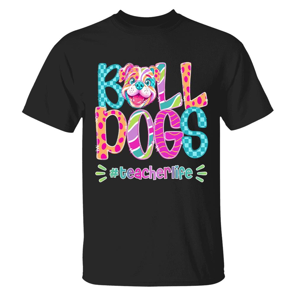 Personalized Mascot Spirit Shirt, Personalized School Spirit Tee, Colorful Team Name T-Shirt Hv01