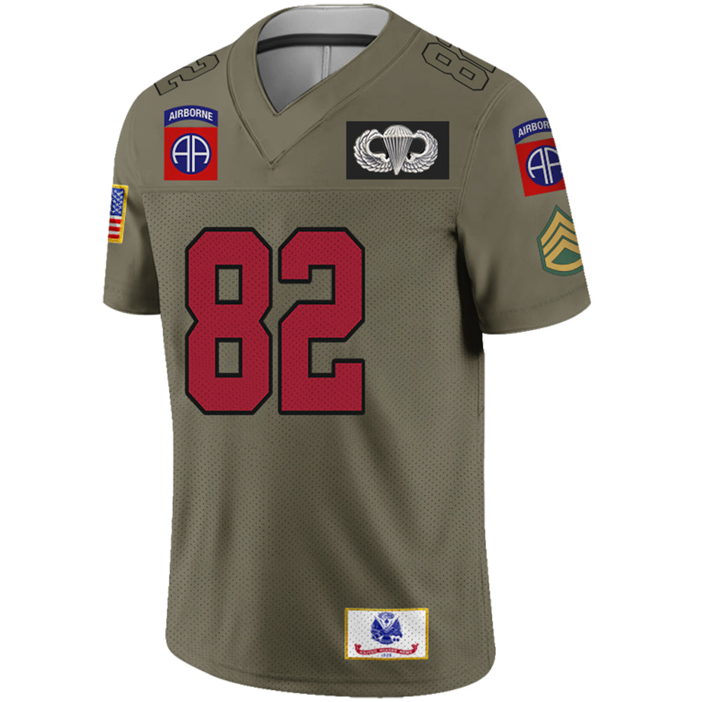 Honor Their Service – Personalized Football Jersey Gift For Veterans Military Jersey Gift K1702 Trhn