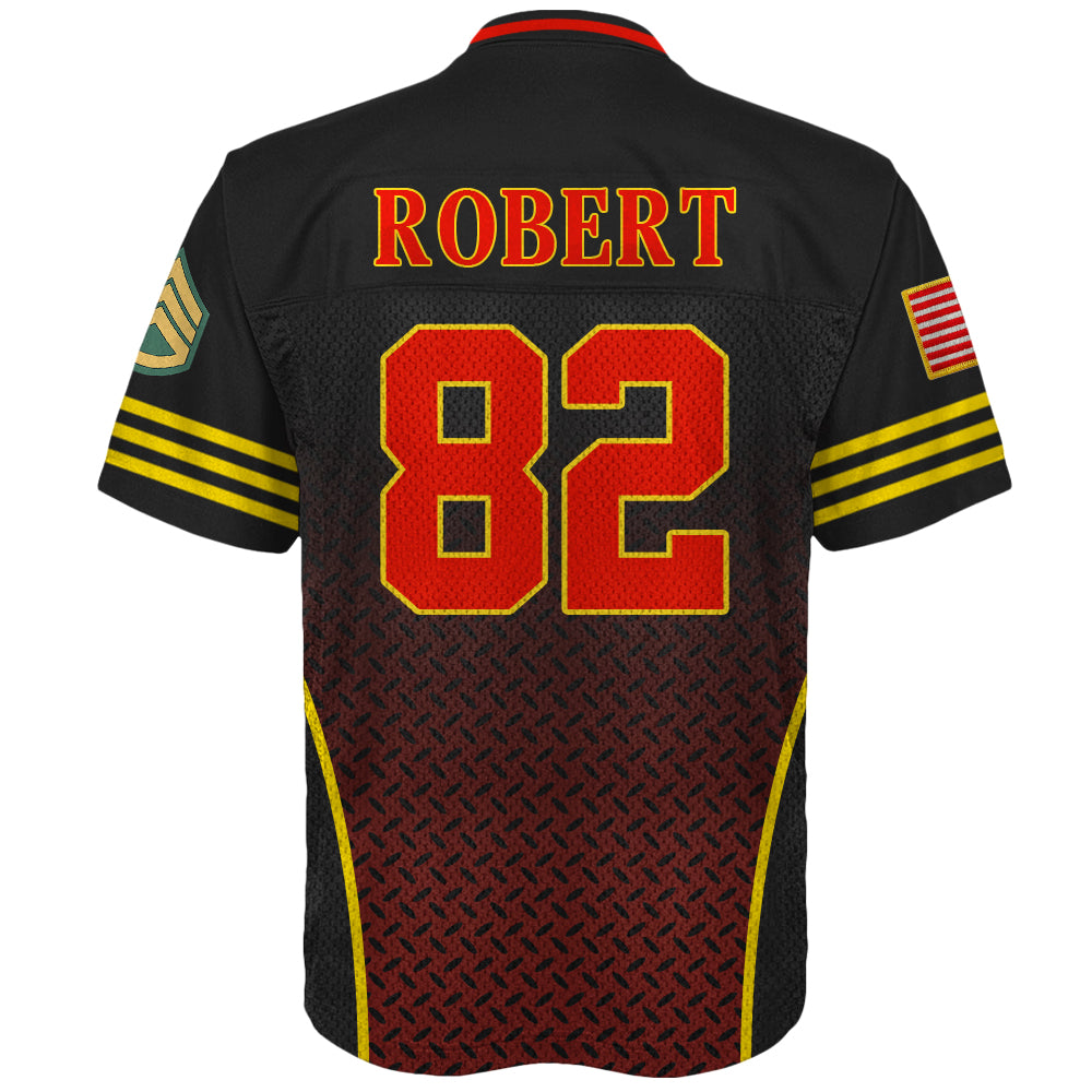 US Military Football Jersey Custom All Military Branches Gift For Soldier And Veterans K1702 Trhn