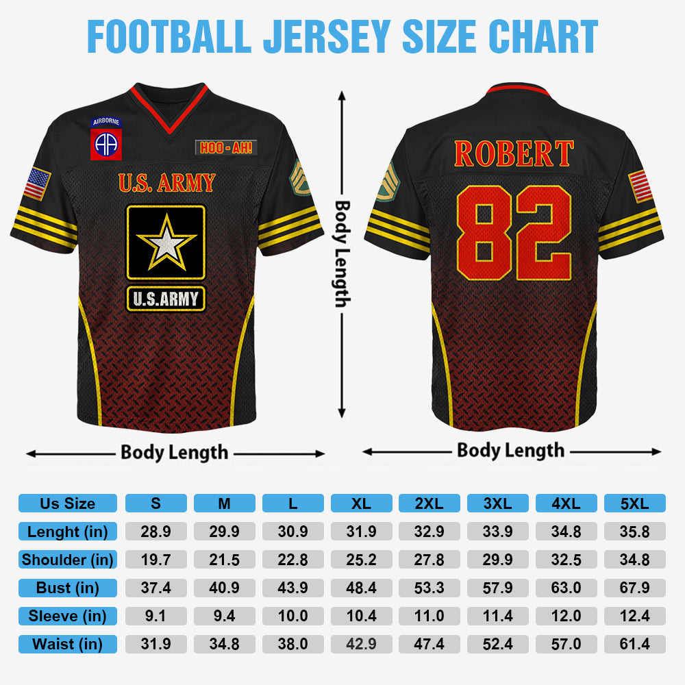 US Military Football Jersey Custom All Military Branches Gift For Soldier And Veterans K1702 Trhn