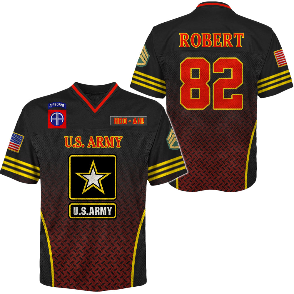 US Military Football Jersey Custom All Military Branches Gift For Soldier And Veterans K1702 Trhn