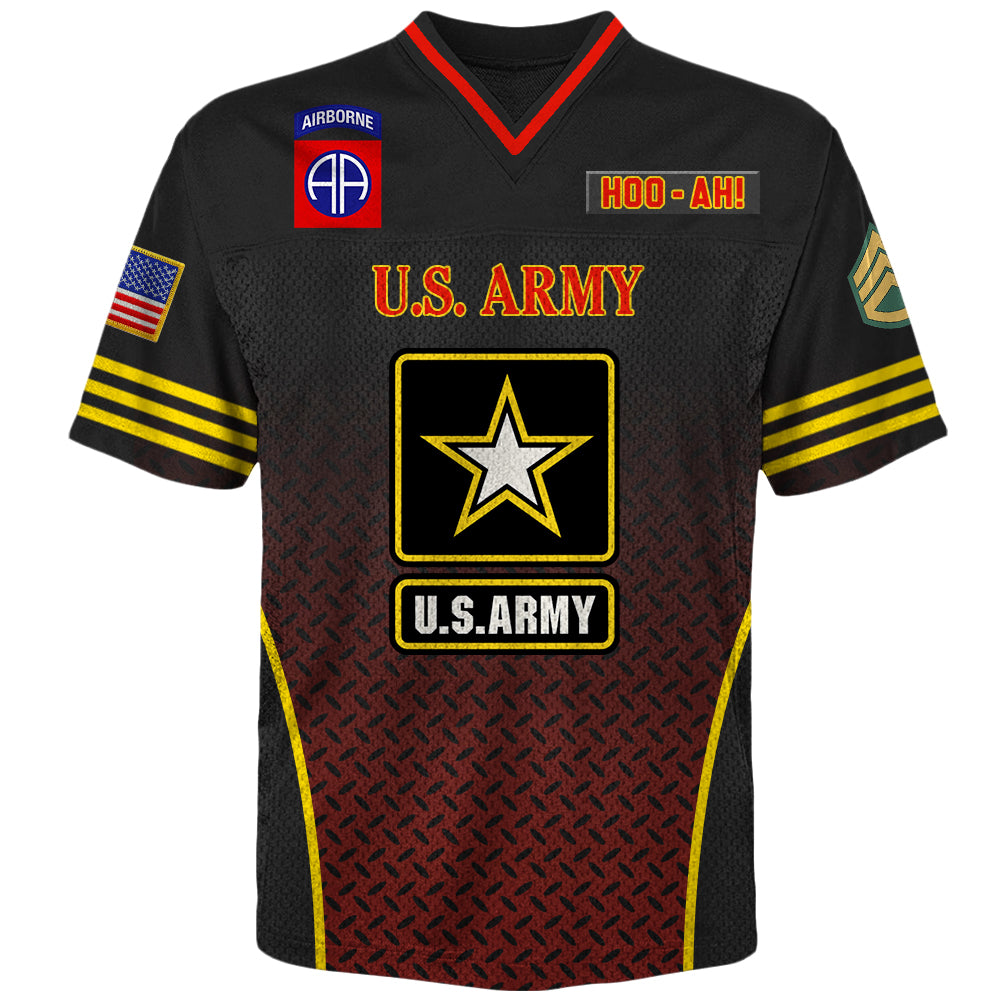US Military Football Jersey Custom All Military Branches Gift For Soldier And Veterans K1702 Trhn