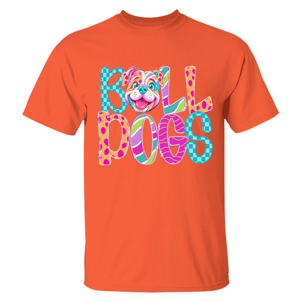 Personalized Mascot Spirit Shirt, Personalized School Spirit Tee, Colorful Team Name T-Shirt Hv01