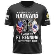 Custom Shirt I Didn't Go To Harvard I Went To Military Base Personalized Gift For Veterans And Family Member K1702 Trhn