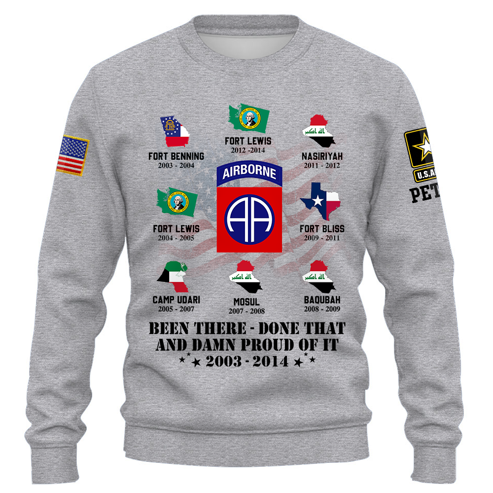 Custom Shirt Veteran Proudly Served In Military Base Personalized Gift K1702 Trhn