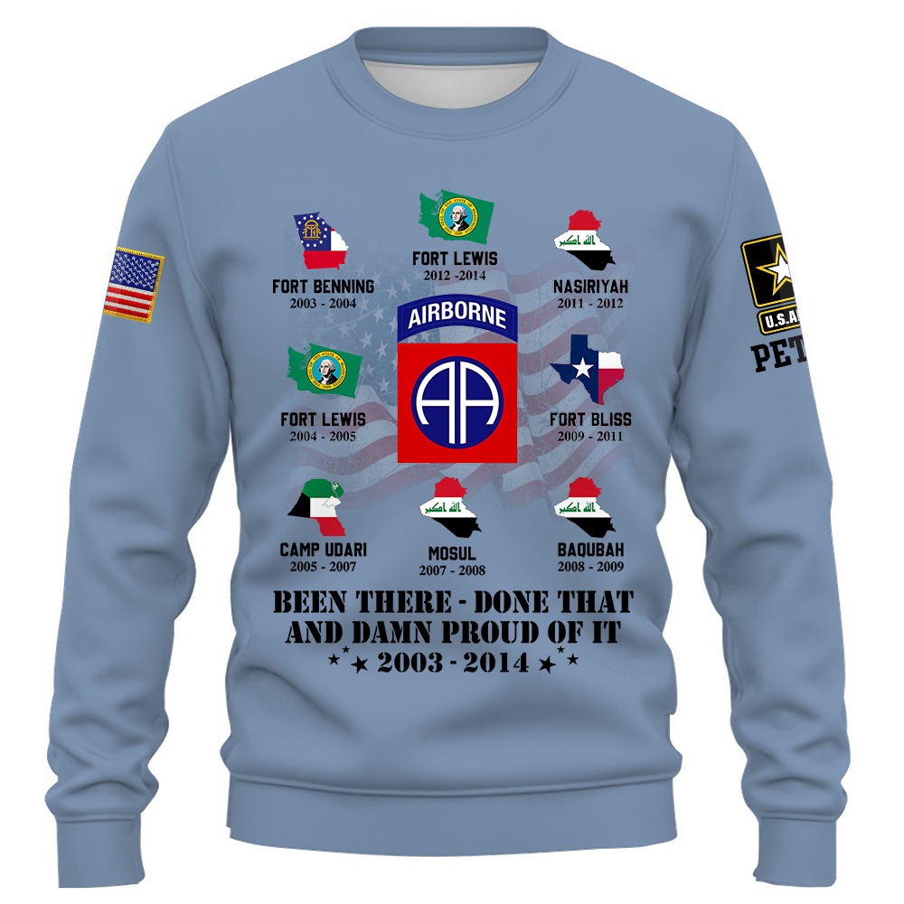 Custom Shirt Veteran Proudly Served In Military Base Personalized Gift K1702 Trhn