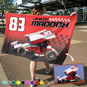 Custom Photo Racing Flag - Personalized Gift For Racing Fan A2110 Pt99