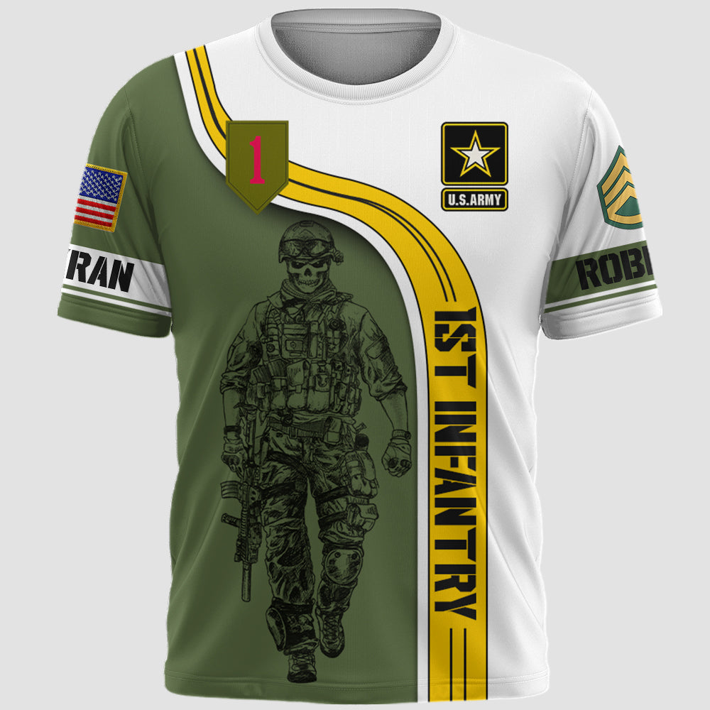 Custom Veteran All Over Print Shirt Available All Military Branches Custom Military Patches Gift For Veteran Dad Grandpa K1702 Trhn