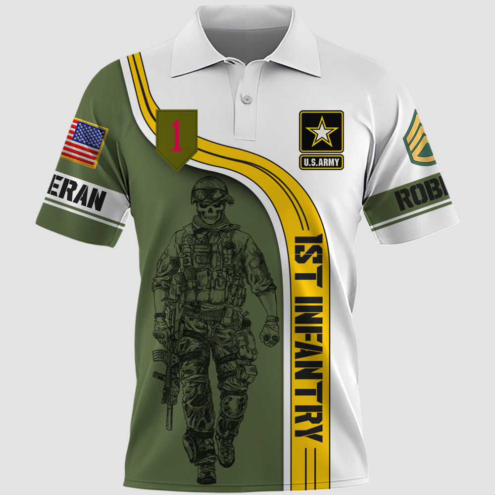Custom Veteran All Over Print Shirt Available All Military Branches Custom Military Patches Gift For Veteran Dad Grandpa K1702 Trhn