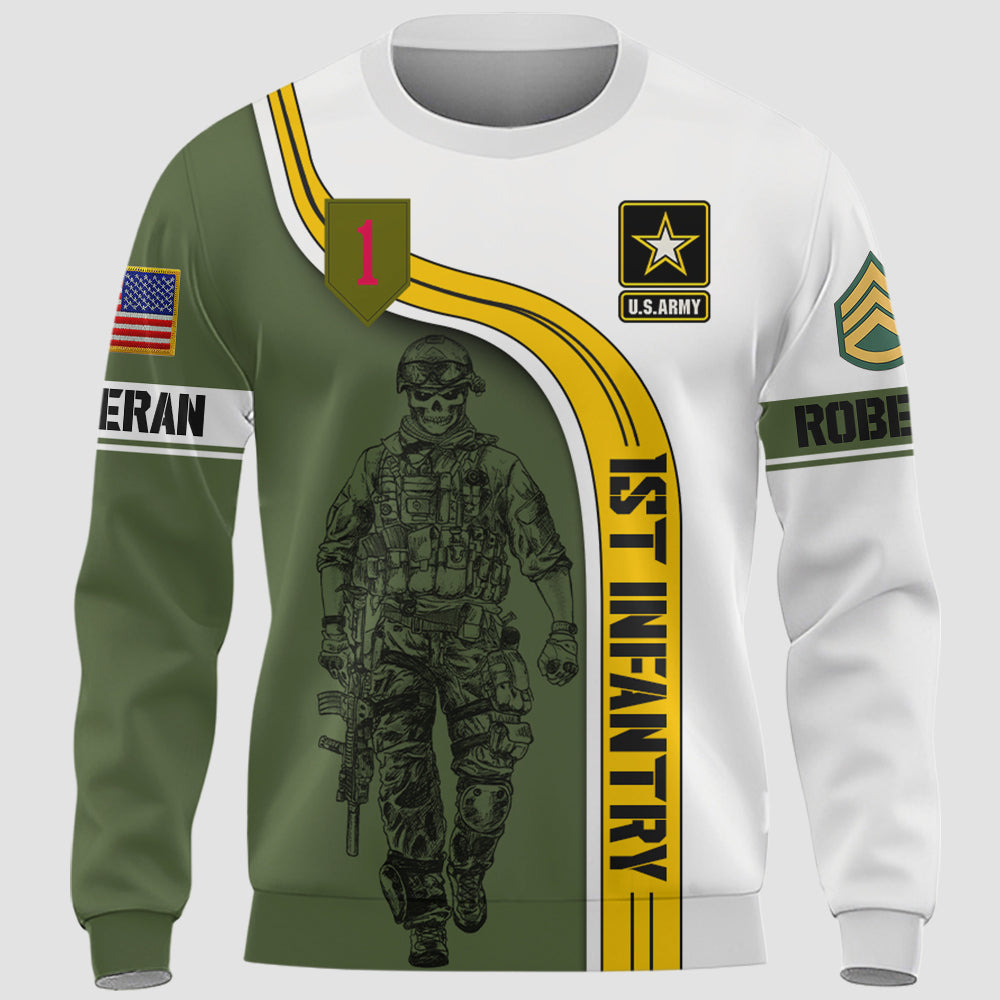 Custom Veteran All Over Print Shirt Available All Military Branches Custom Military Patches Gift For Veteran Dad Grandpa K1702 Trhn
