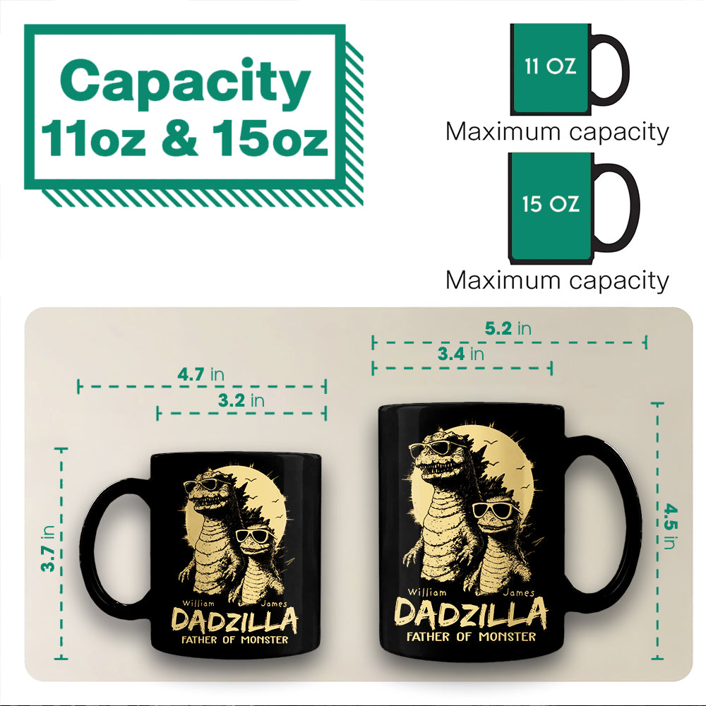 Dadzilla Father Of The Monsters Personalized Mug Gift For Dad, Happy Father's Day 2026 T1807 Hv01