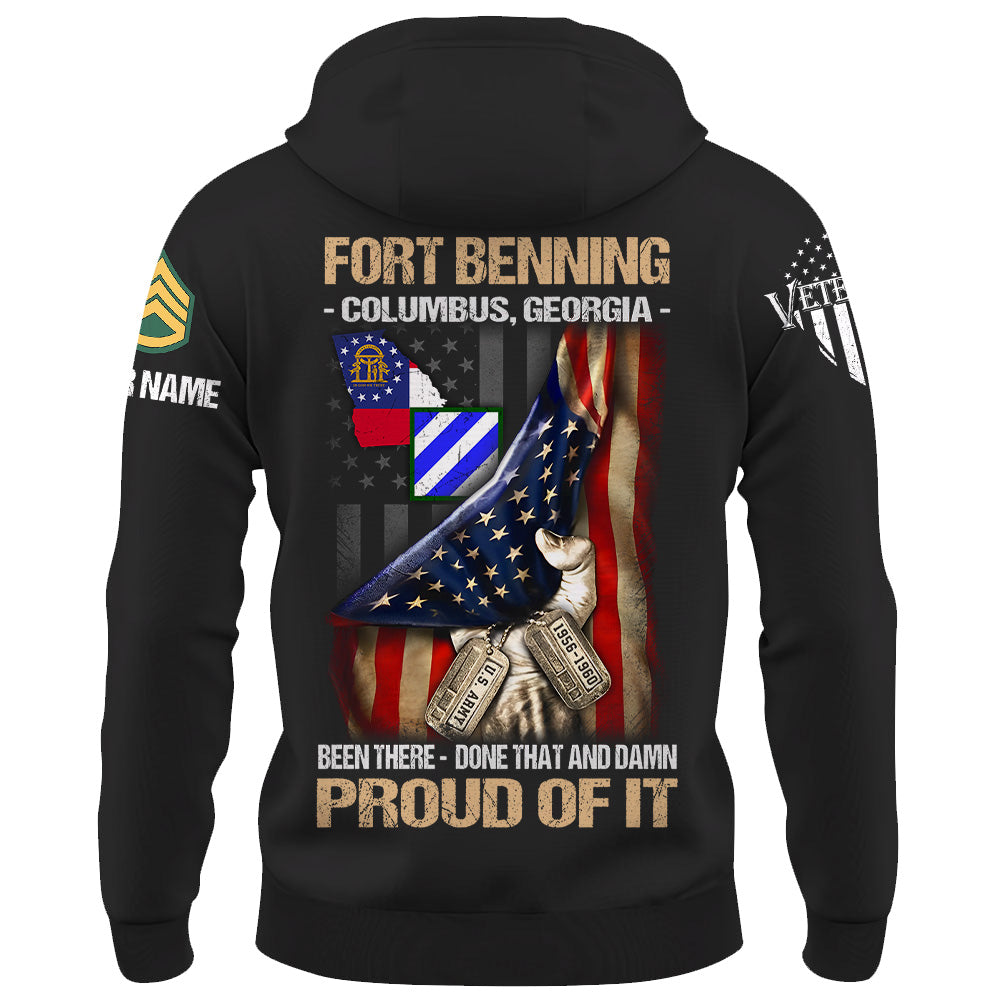 Custom Military Base Shirt Been There Done That And Damn Proud Of It Personalized Gift For Veteran K1702 Trhn