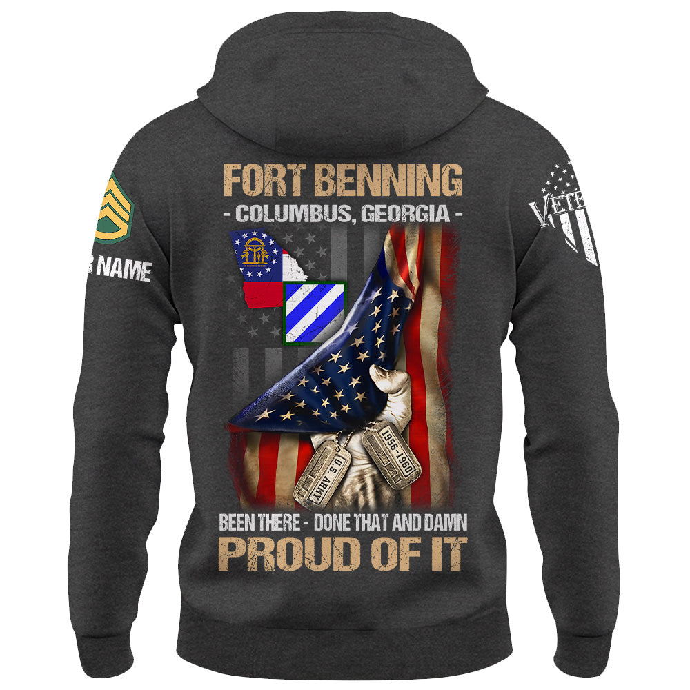 Custom Military Base Shirt Been There Done That And Damn Proud Of It Personalized Gift For Veteran K1702 Trhn