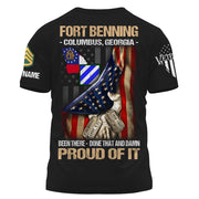 Custom Military Base Shirt Been There Done That And Damn Proud Of It Personalized Gift For Veteran K1702 Trhn