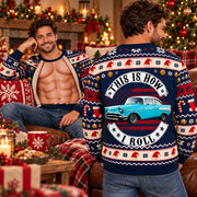 This Is How I Roll - Custom Photo Car Christmas Funny Ugly Sweater - Christmas Funny Couple Gift For Car Lovers C2408 T24 NT01