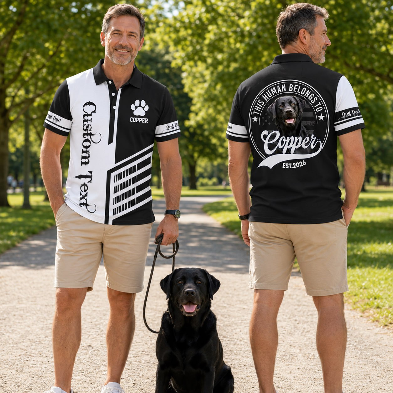 This Human Belongs To, Personalized Shirt, Custom Photo Dog Gift For Dog Lover T1807 Pt99