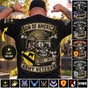 Custom Veteran Shirt Sons Of America Veteran Skull Custom Shirt For Soldier Veterans K1702 MT2