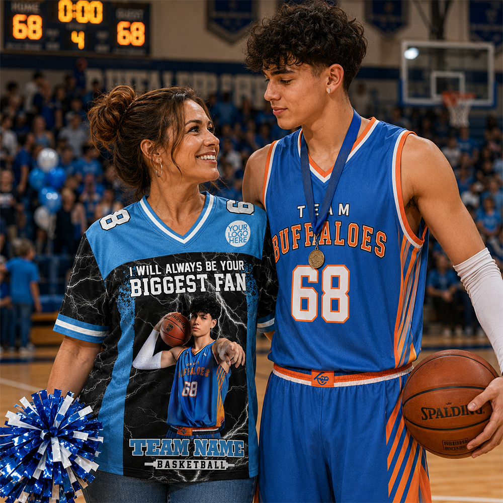 Custom I Will Always Be Your Biggest Fan Shirt, Photo Basketball Player , Gift For Basketball Mama L0411 Hv01