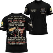 I Once Took A Solemn Oath To Defend The Constitution Personalized Shirt For Veterans K1702