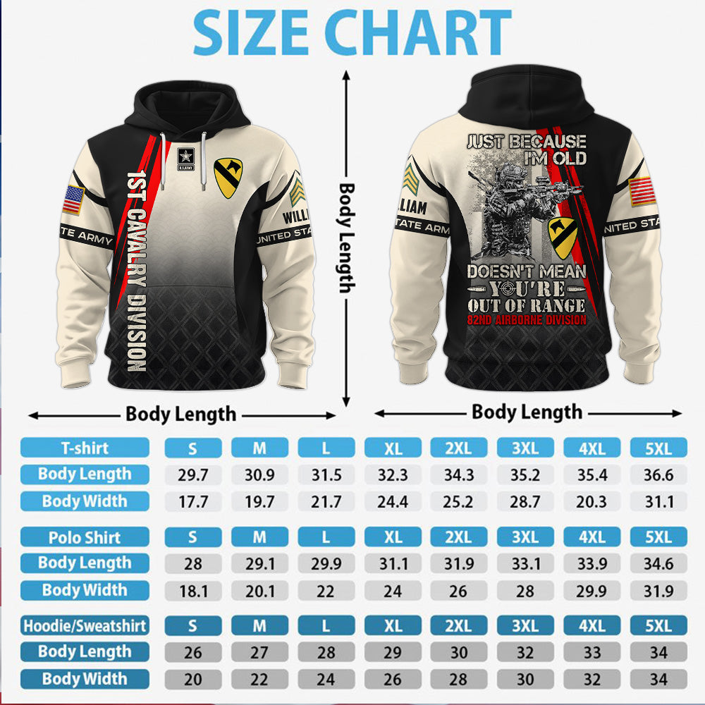 Personalized Shirt Just Because I'm Old Doesn't Mean You're Out Of Range Custom All Over Print Shirt For Veteran K1702 MT2