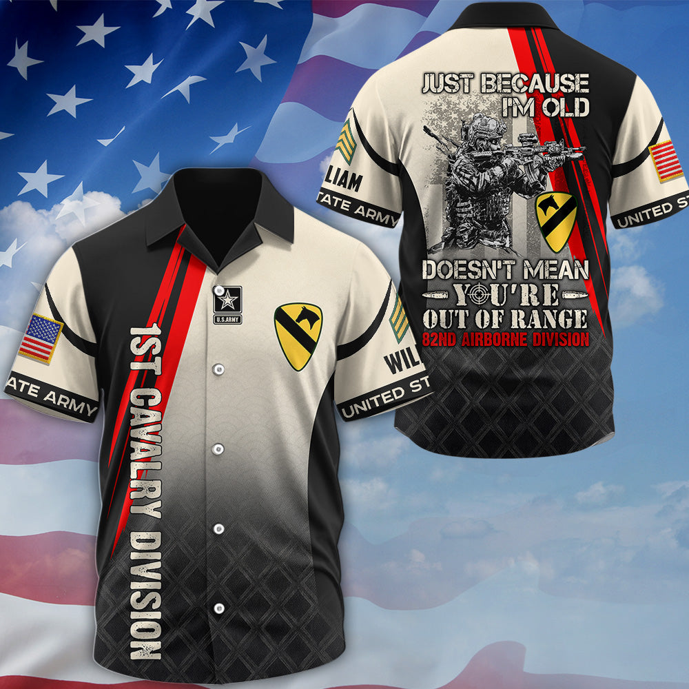 Personalized Shirt Just Because I'm Old Doesn't Mean You're Out Of Range Custom All Over Print Shirt For Veteran K1702 MT2