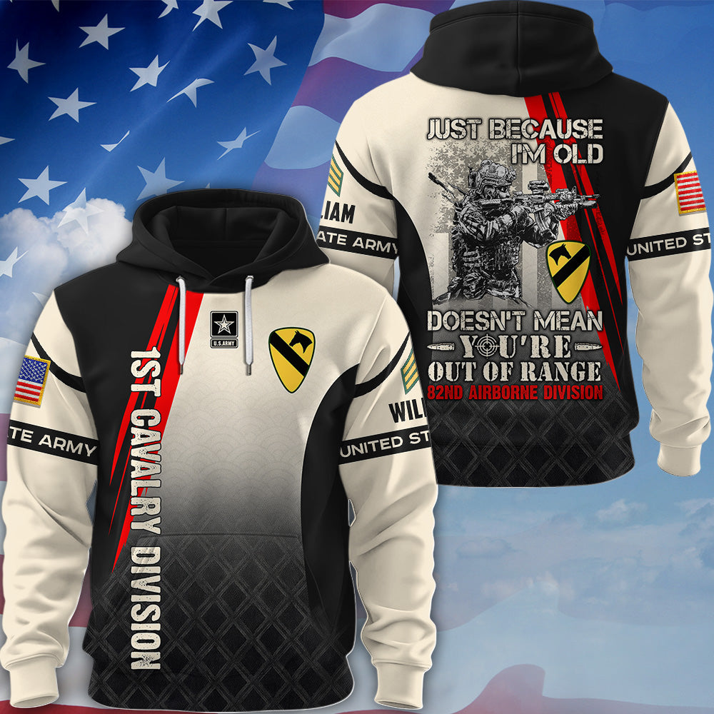 Personalized Shirt Just Because I'm Old Doesn't Mean You're Out Of Range Custom All Over Print Shirt For Veteran K1702 MT2