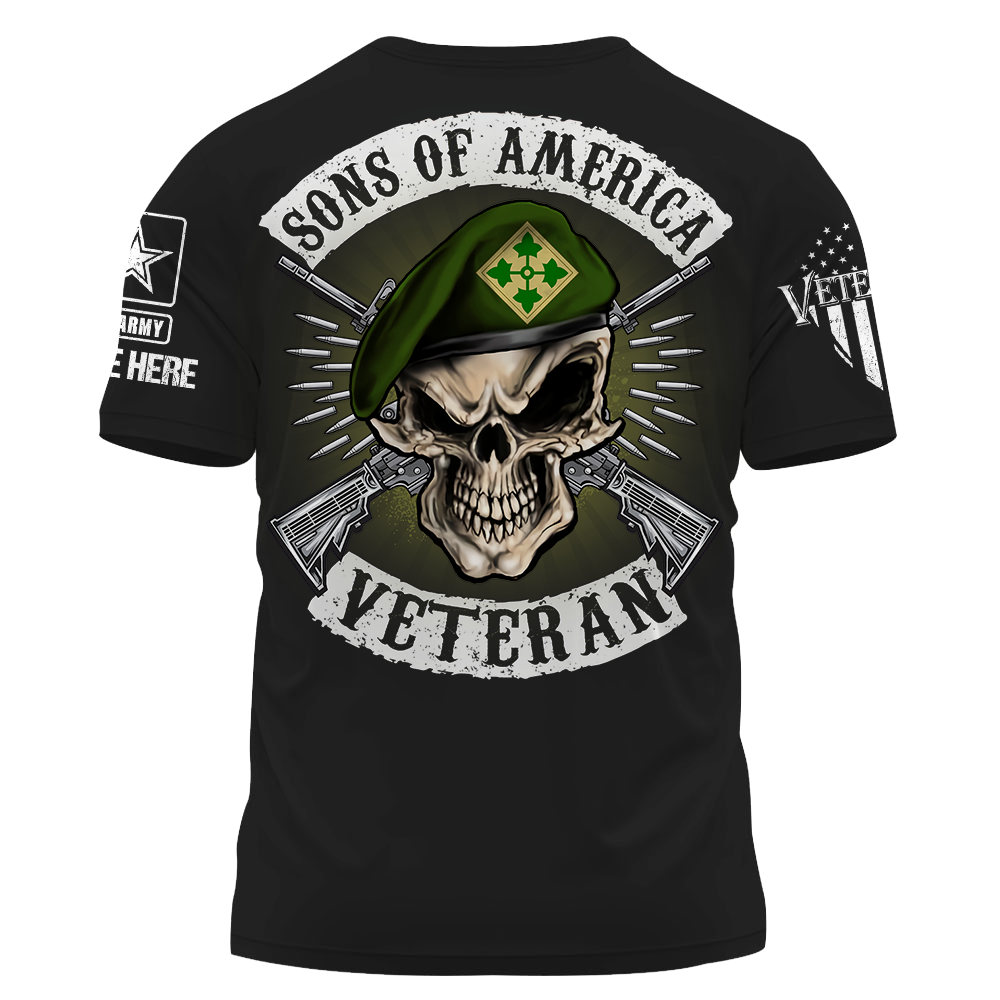 Personalized Shirt Sons Of America Veteran Gift For Veteran K1702