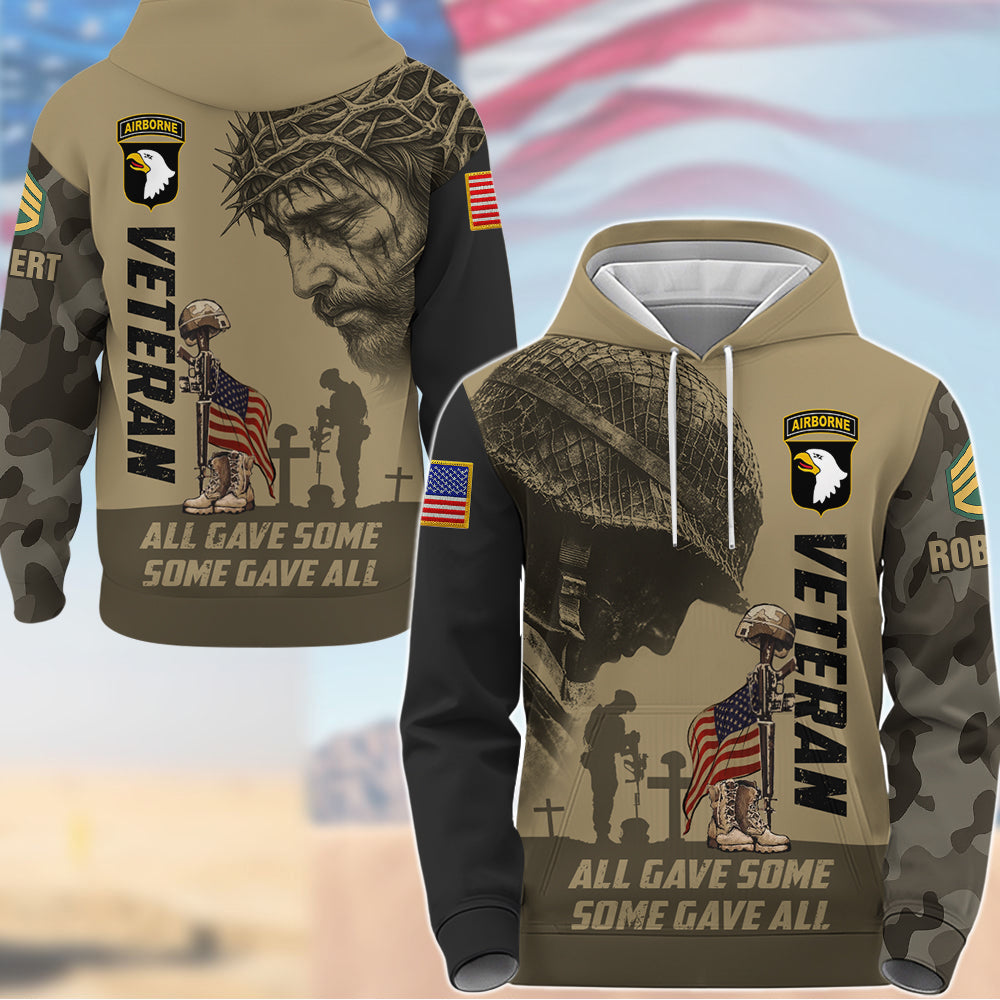Some Gave All Personalized All Over Print Shirt Available All Military Branches Gift For Veteran's Day K1702 Trhn