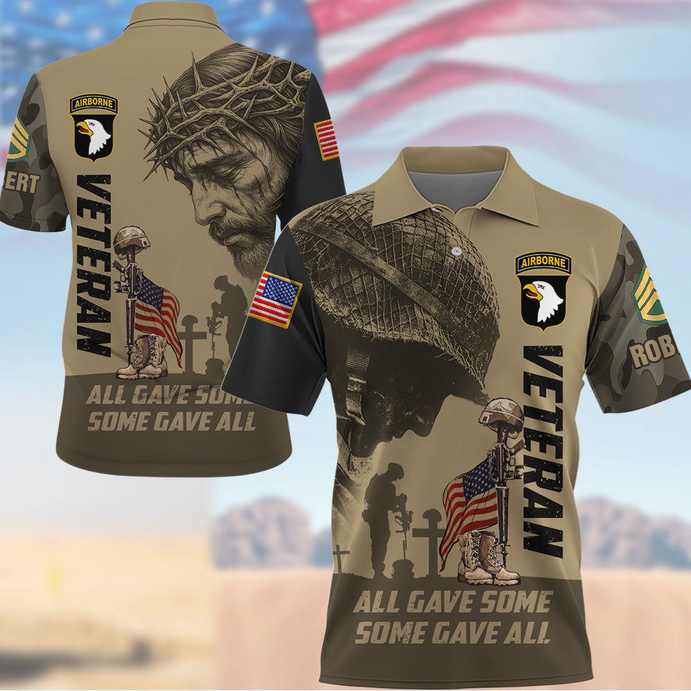 Some Gave All Personalized All Over Print Shirt Available All Military Branches Gift For Veteran's Day K1702 Trhn