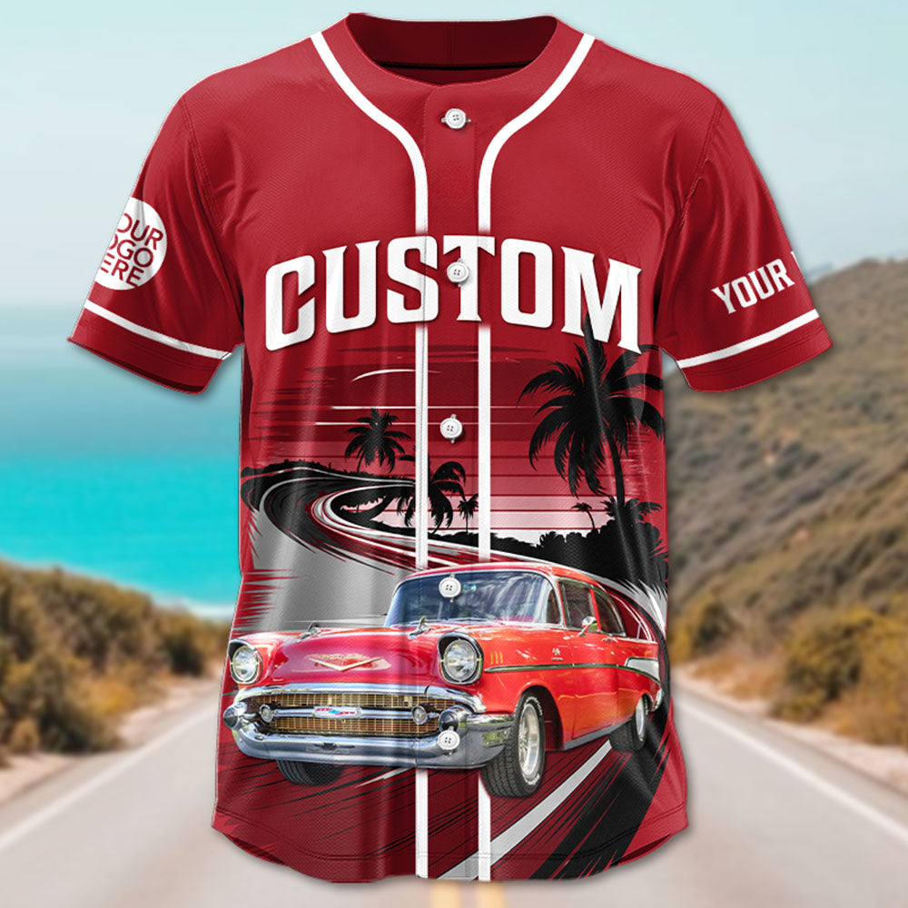 This Is How I Roll - Custom Photo Classic Car Baseball Jersey A2110 Pt99