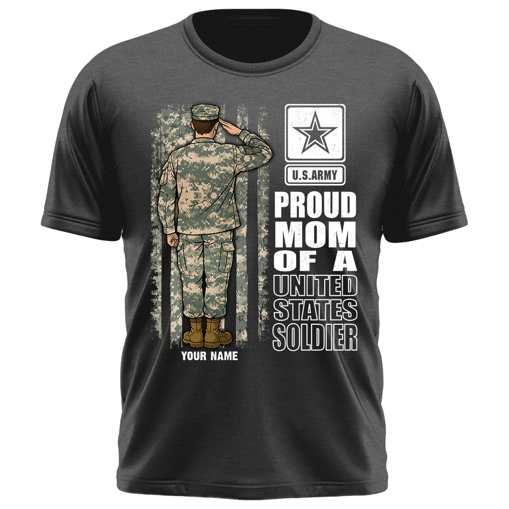 Proud Army Mom Custom Camouflage Shirt For US Military Mom Dad Sister ... All Other Family Members K1702 Trhn