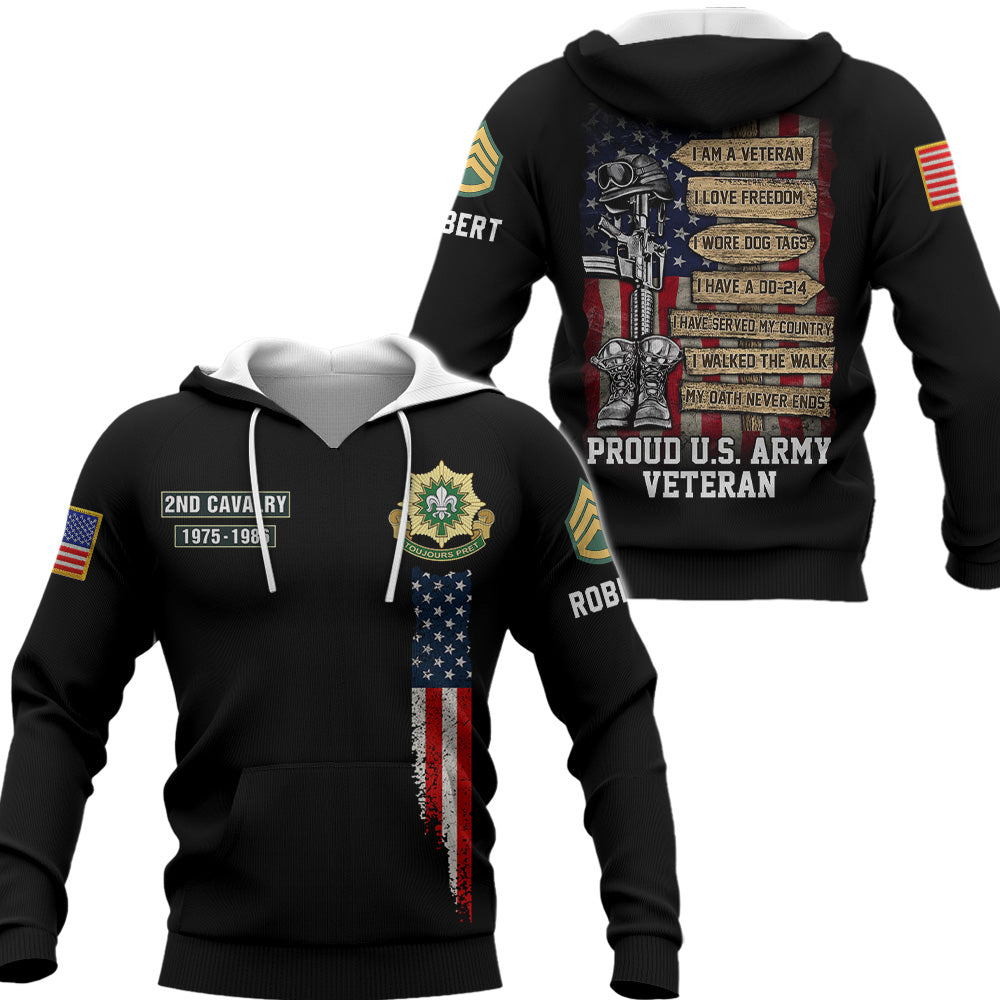 Personalized All Over Print Shirt  I Am A Veteran I Love Freedom I Wore Dog Tags I Have A Dd-214 Custom All Military Branches Gift For Veteran K1702 Trhn