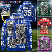Custom Photo Football Game Day Personalized All Over Print Shirt Custom Team Name K1702 Hv01