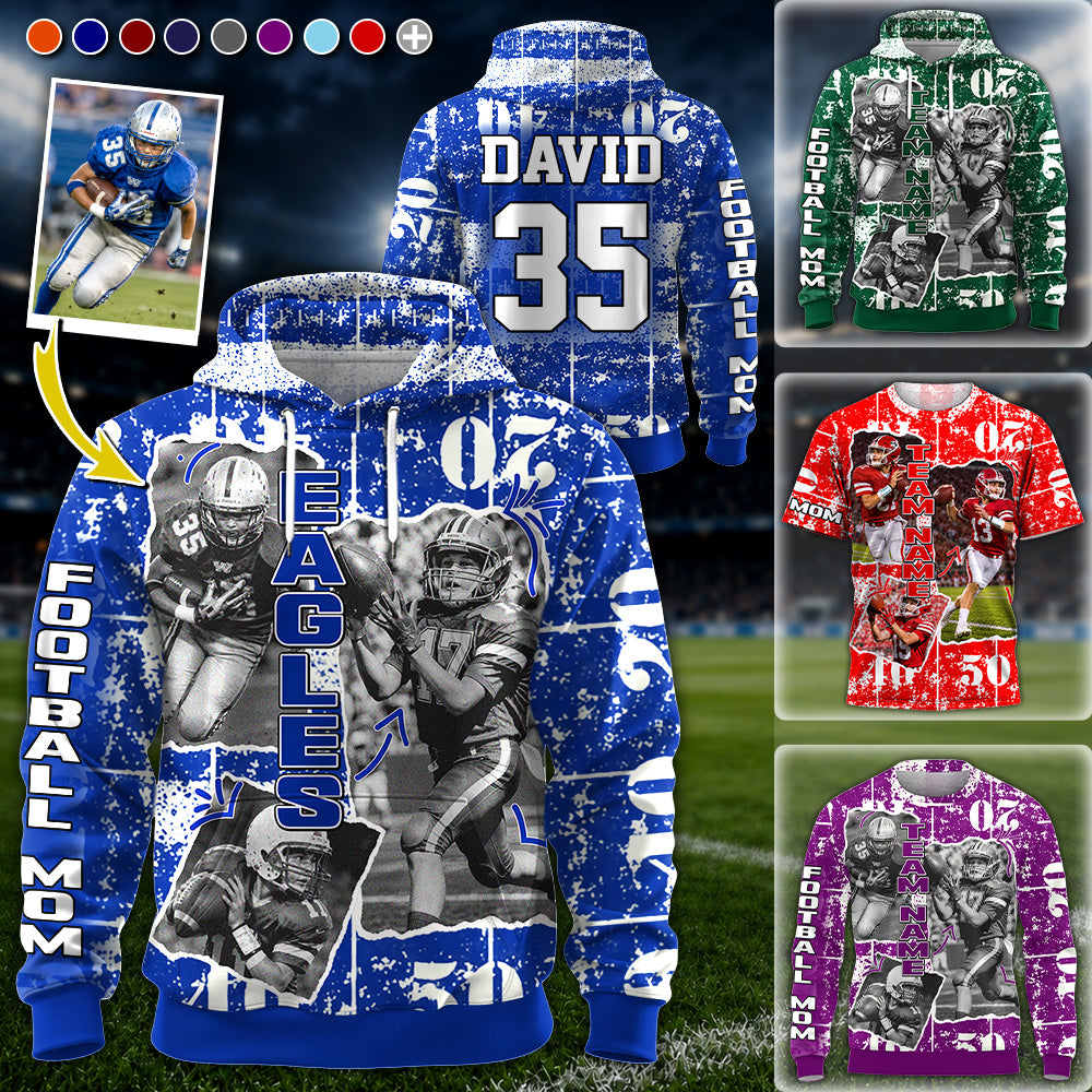 Custom Photo Football Game Day Personalized All Over Print Shirt Custom Team Name K1702 Hv01