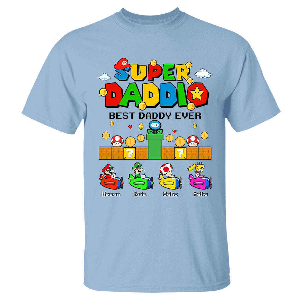 Custom Super Daddio, It's A Me Daddy, Father's Day Gift L0411 T24