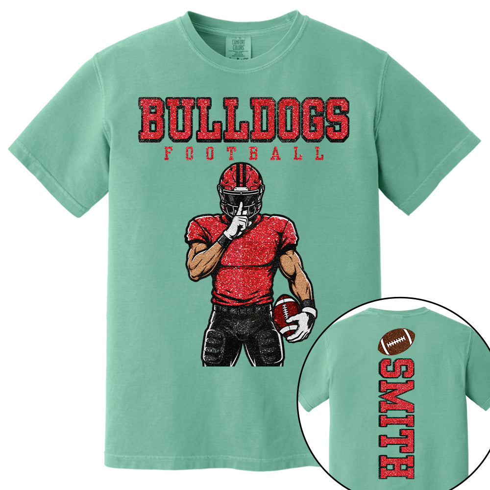 Personalized American Football Mom Shirt - Football GameDay Custom Shirt For Mom, Dad Na02 T24