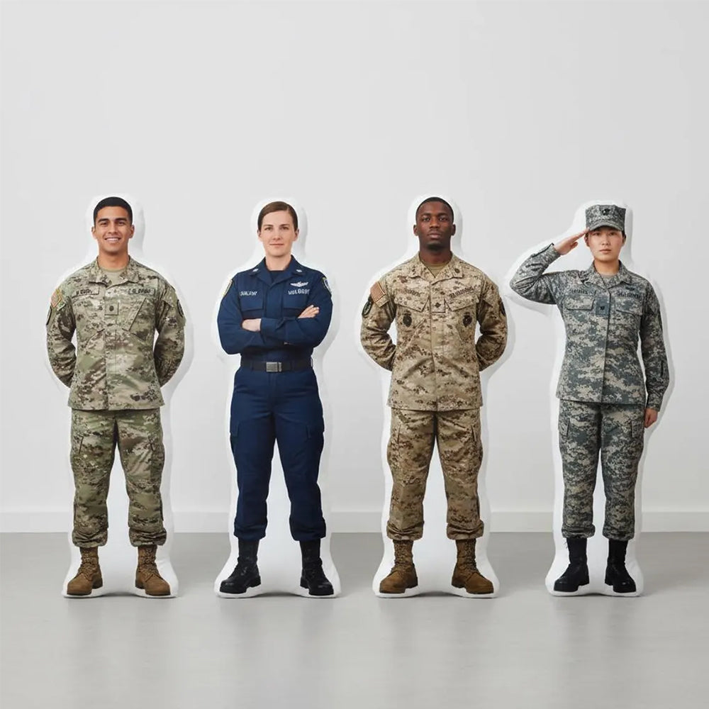 This Personalized Military Hero Photo Pillow Is Custom Gift For Military Soldier Veteran Pillow K1702 Trhn