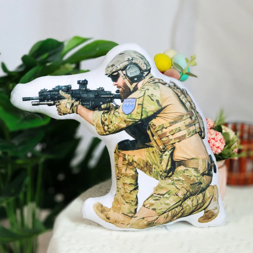 This Personalized Military Hero Photo Pillow Is Custom Gift For Military Soldier Veteran Pillow K1702 Trhn
