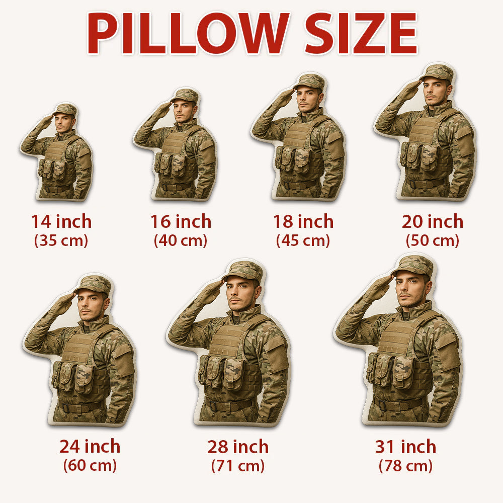 This Personalized Military Hero Photo Pillow Is Custom Gift For Military Soldier Veteran Pillow K1702 Trhn