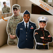 This Personalized Military Hero Photo Pillow Is Custom Gift For Military Soldier Veteran Pillow K1702 Trhn