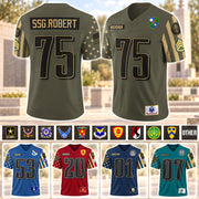 Personalized Jersey Football Military Armed Forces Shirt Gift For Veteran Soldier K1702 MT2