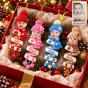 Personalized Baby Face Photo Spiral Acrylic Ornament, Christmas Spiral Ornament, Tree Hanging Christmas Gift T1807 VH01