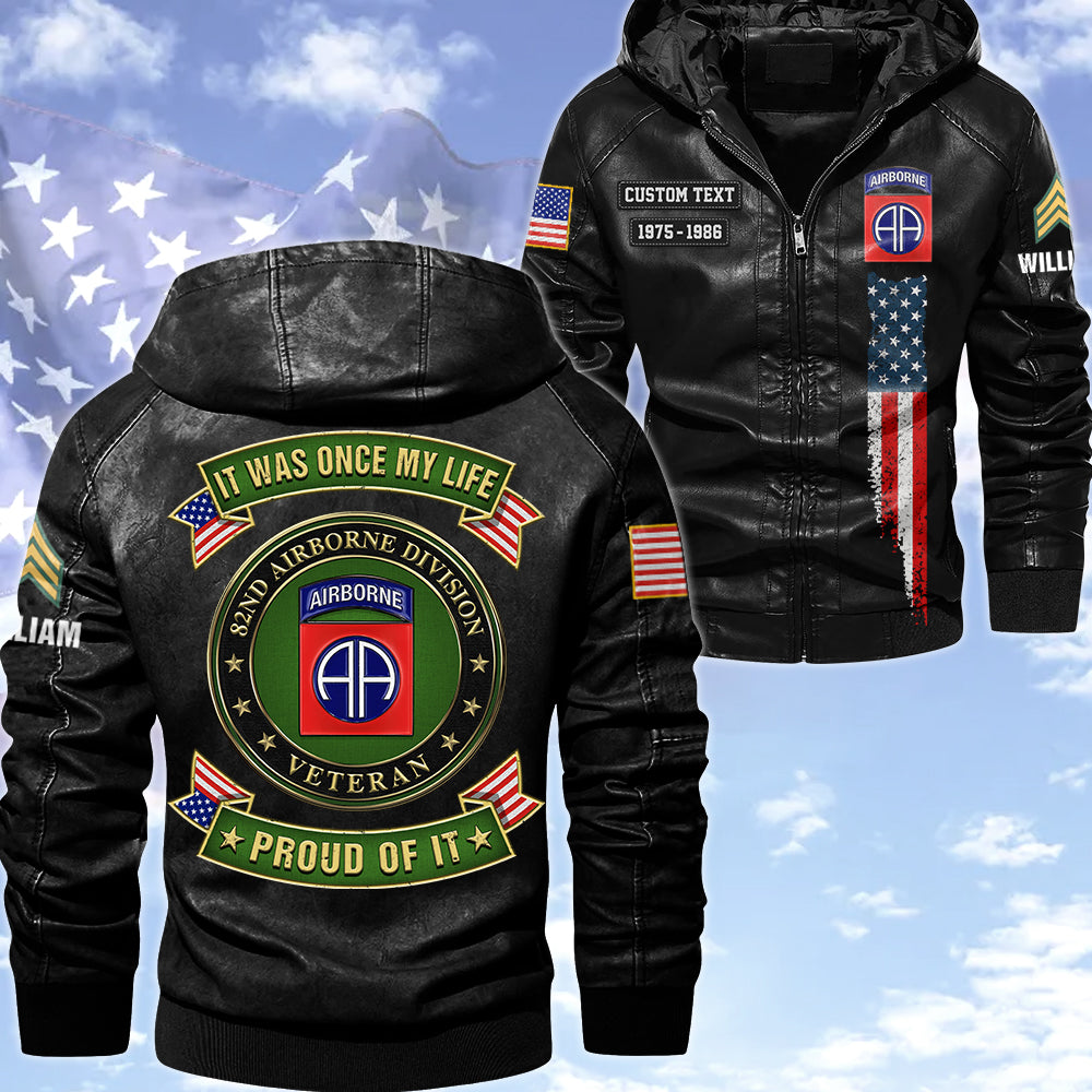 Custom Jackets It Was Once My Life US Veteran I Will Always Be Proud Of It Available All Military Branch Gift For Veteran K1702 Trhn
