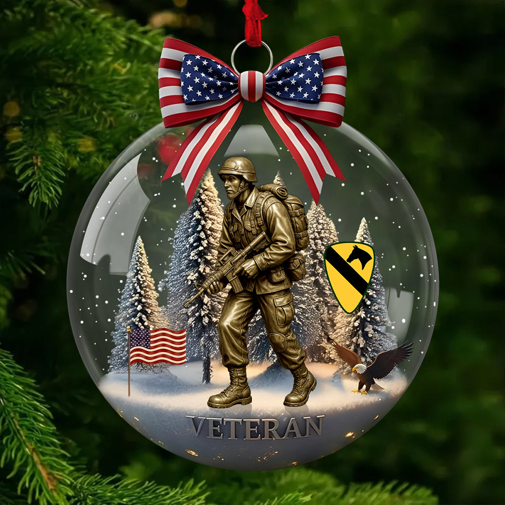 Military Veteran Ornament - Personalized Gifts For Veterans Christmas Ornament K1702 Trhn