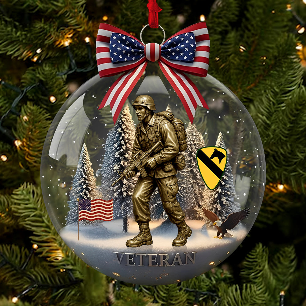 Military Veteran Ornament - Personalized Gifts For Veterans Christmas Ornament K1702 Trhn